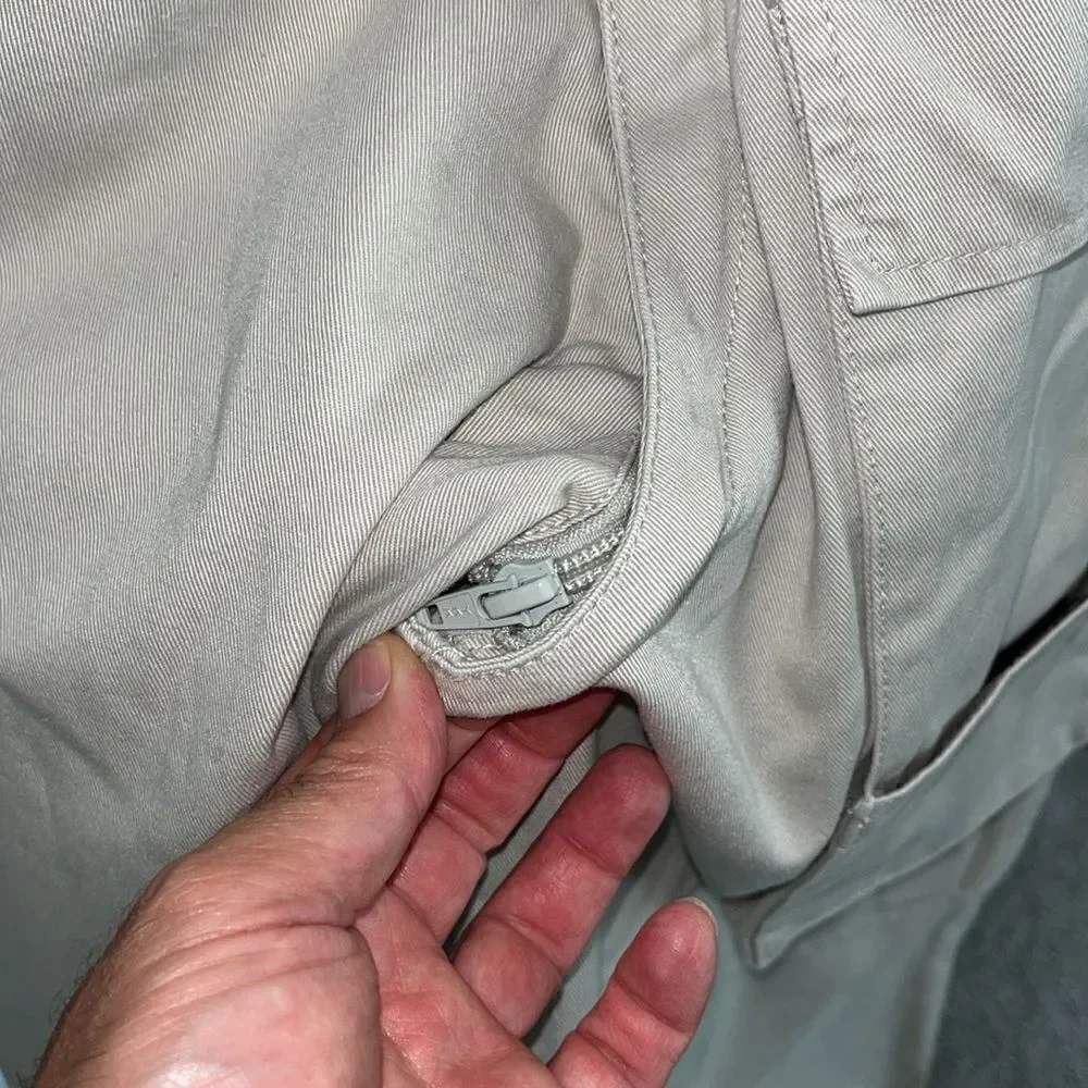 BANANA REPUBLIC Cotton Hooded Convertible Cargo Safari travel paparazzi Jacket-L